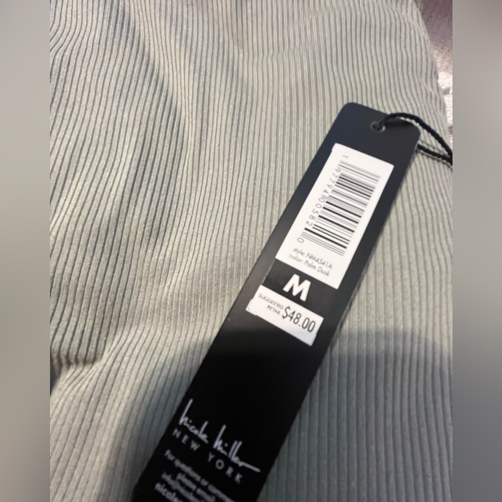 NWT NICOLE MILLER Green High Neck Tank and Pockets Pull on Pants Set Size - Picture 10 of 12